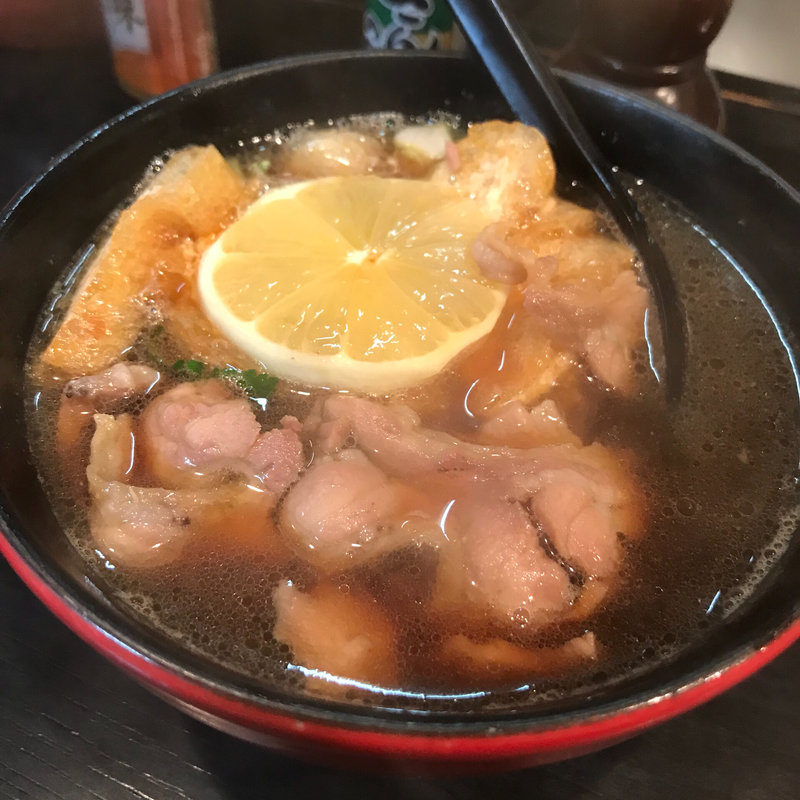 鴨つけそば 大  (温)(鴨門 )