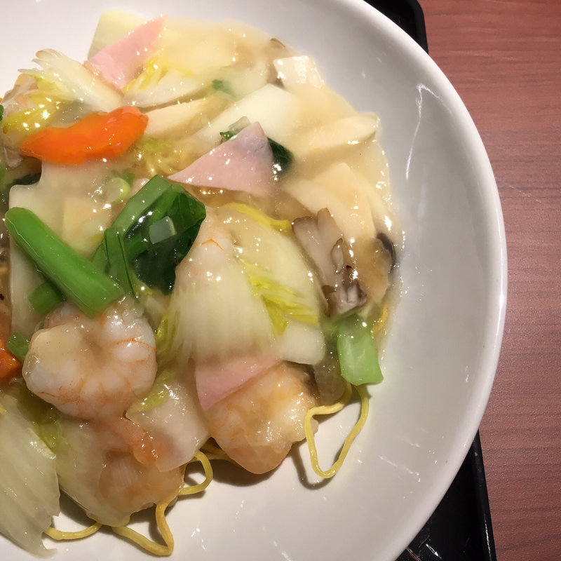 海老あんかけ焼そば(台湾家庭料理 大公)