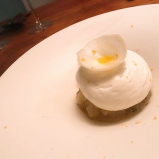 ホタテと蕪のパフェ(イデアル ビストロ)