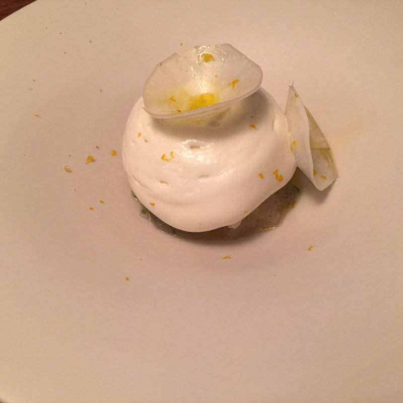 ホタテと蕪のパフェ(イデアル ビストロ)