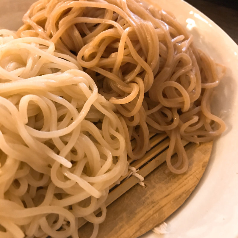 ゆずそば（小）＋さくらそば（小）(そば居酒屋太閤 )