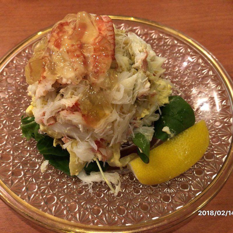 毛蟹サラダ(魚や きてれつ)