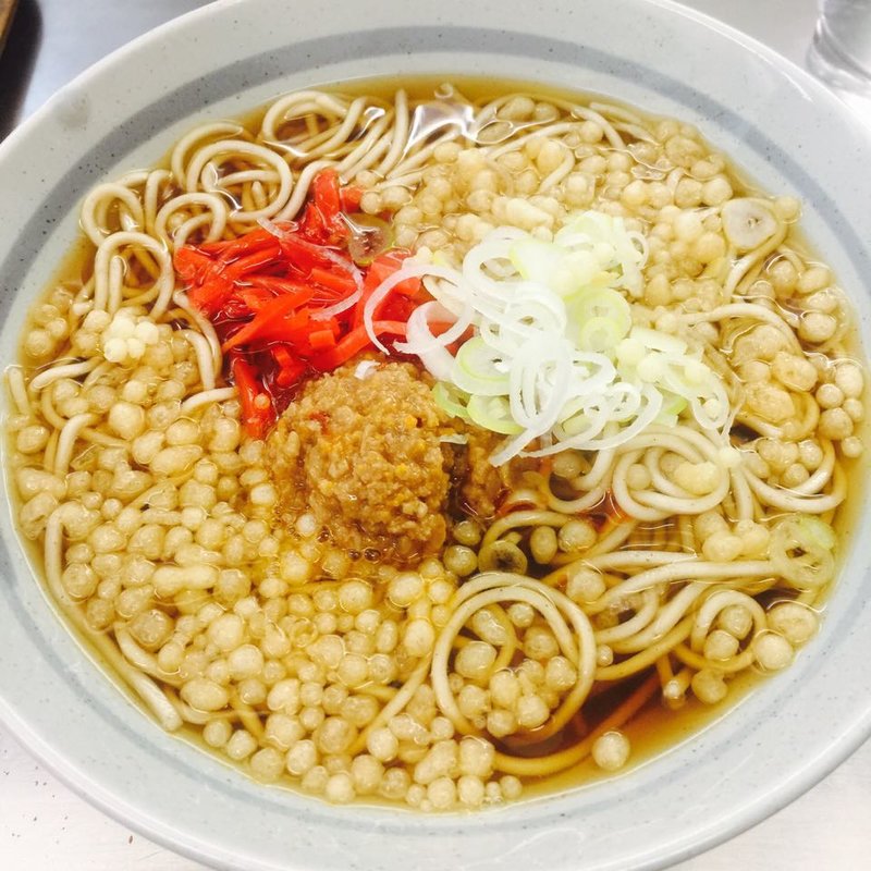 ピリ辛肉ミンチそば(爽亭 上野駅7・8番線ホーム店 )