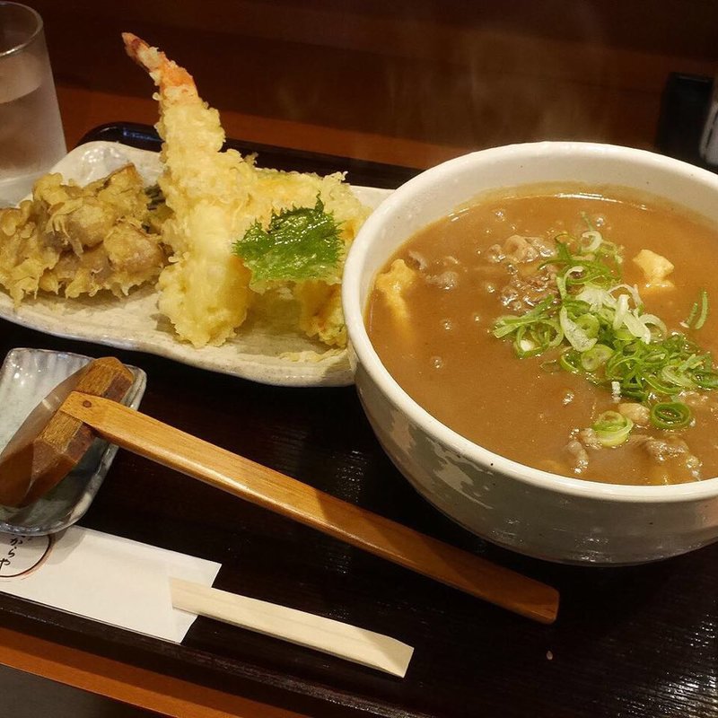 天ぷらカレーうどん(たからや)