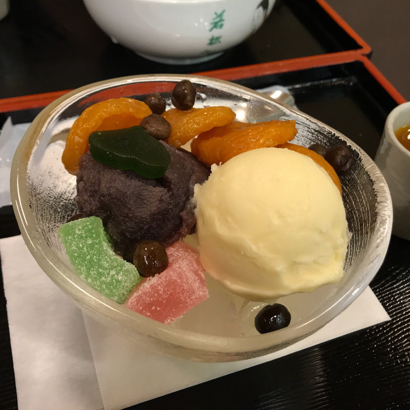 あんずあんみつ(銀座 若松 （ぎんざわかまつ）)