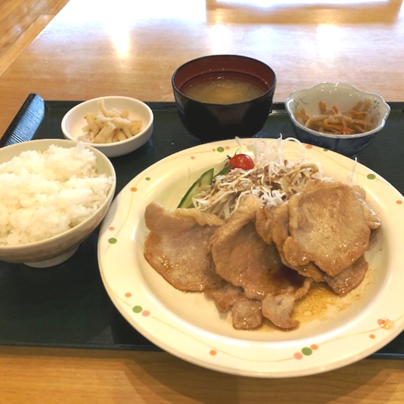やまと豚の生姜焼き定食(さざんか)