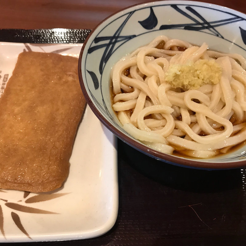 釜揚げうどん（甘きつぬ）(丸亀製麺大和)