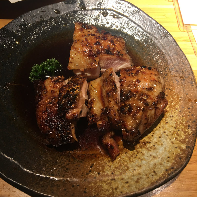 とりもも網焼き(タレ)(居酒屋 源氏 （げんじ）)