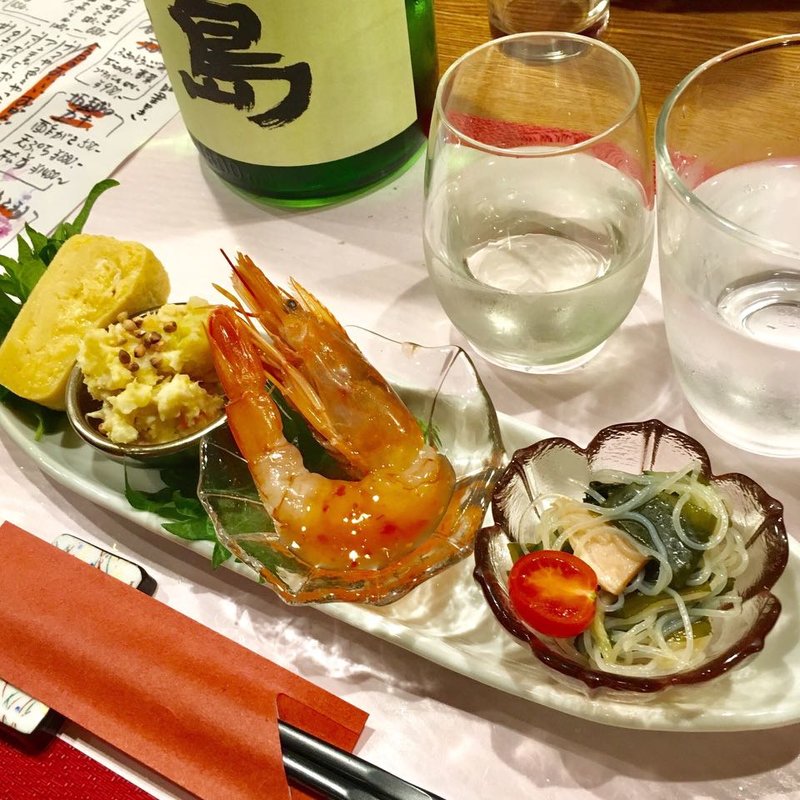 お通し(粗酒粗餐 田なべ)