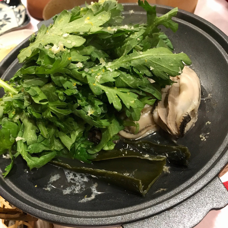 牡蠣の松前(粗酒粗餐 田なべ)