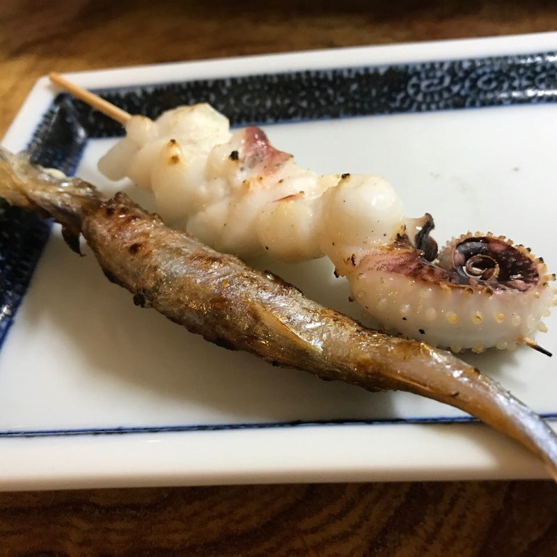 イカ下足&ししゃも(権兵衛 香椎店)