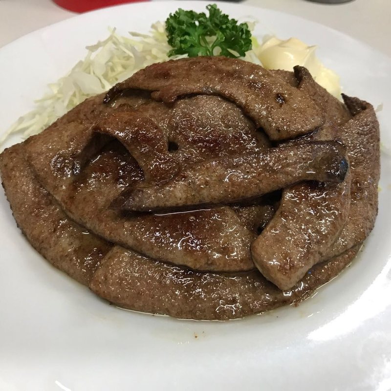 レバーテキ定食(ふなこし )