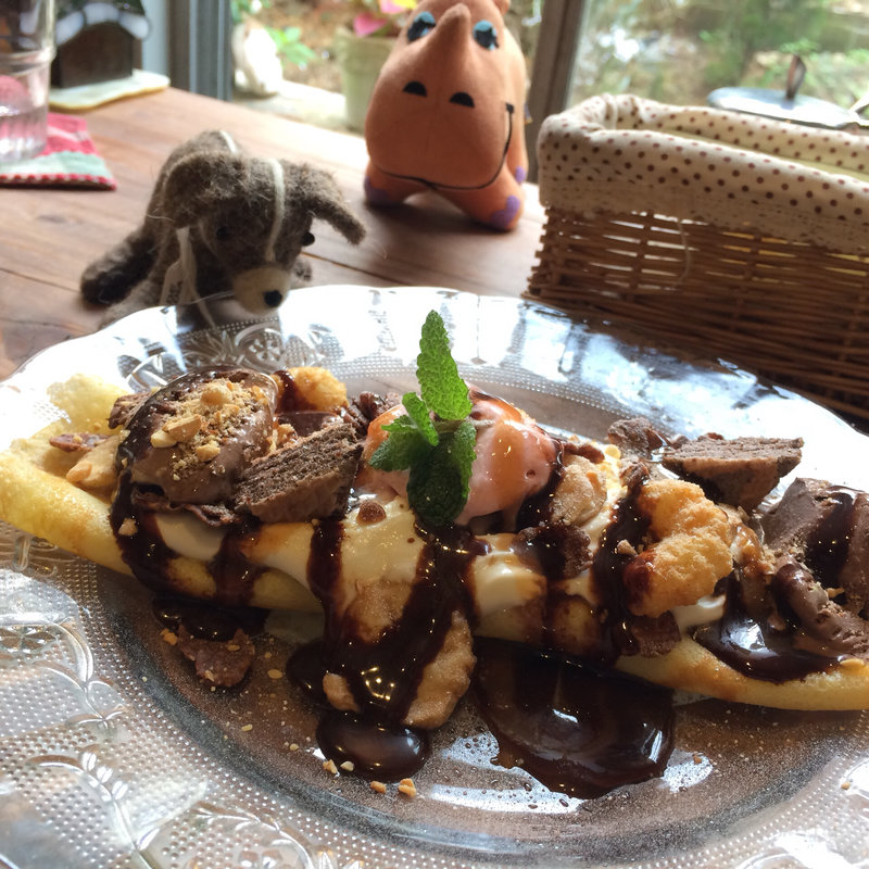 チョコバナナクレープ(Cafe-Refresh)