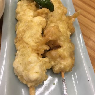 ぼんじり天ぷら(四ツ木製麺所)