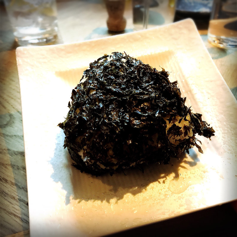 高級岩海苔おにぎり（鮭）(海老麺総本家 ジモトヤ )