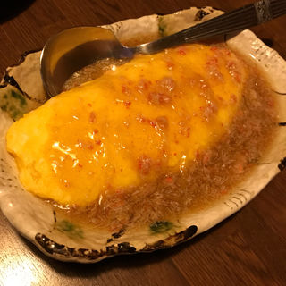 カニとチーズのオムレツ(居酒屋夕楽亭 )