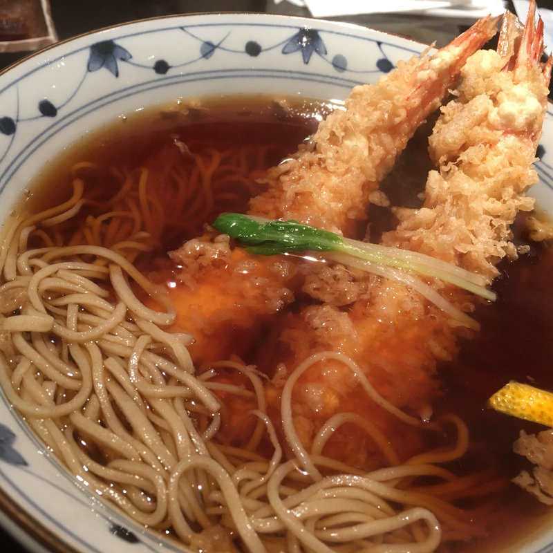 天ぷらそば(上野やぶそば)