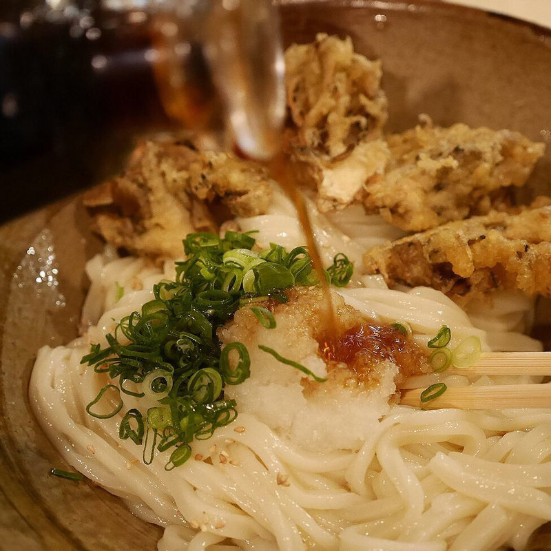 まいたけ天きじょうゆうどん(踊るうどん 滝井本店)