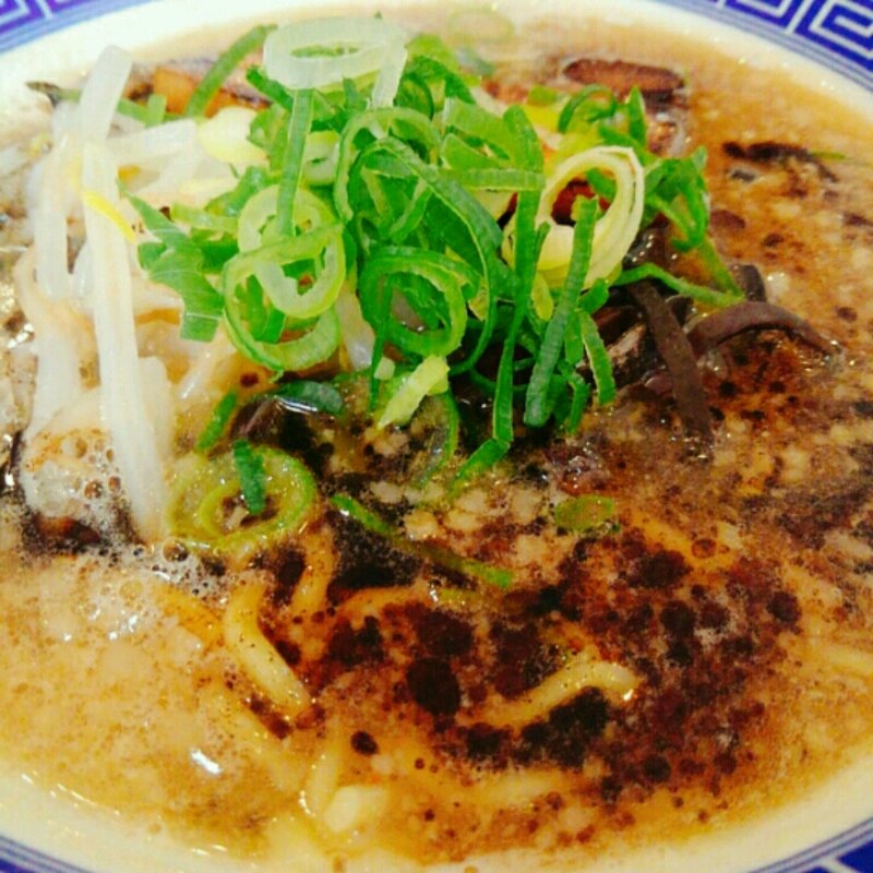 鶏のまば炊きとこ豚らーめん　黒(清麺屋)