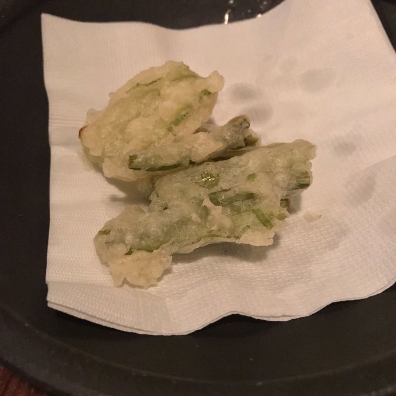 天ぷら、野沢菜(Red wood Inn （レッドウッド イン）)