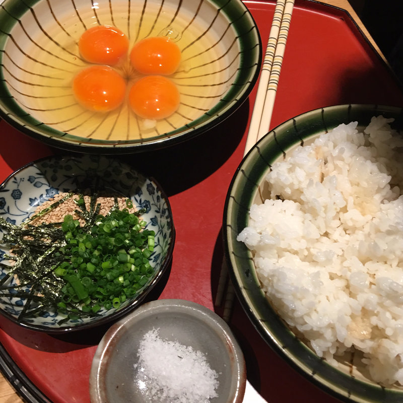 純系名古屋コーチン卵雑炊(水炊き吟醸もつ鍋 由乃)