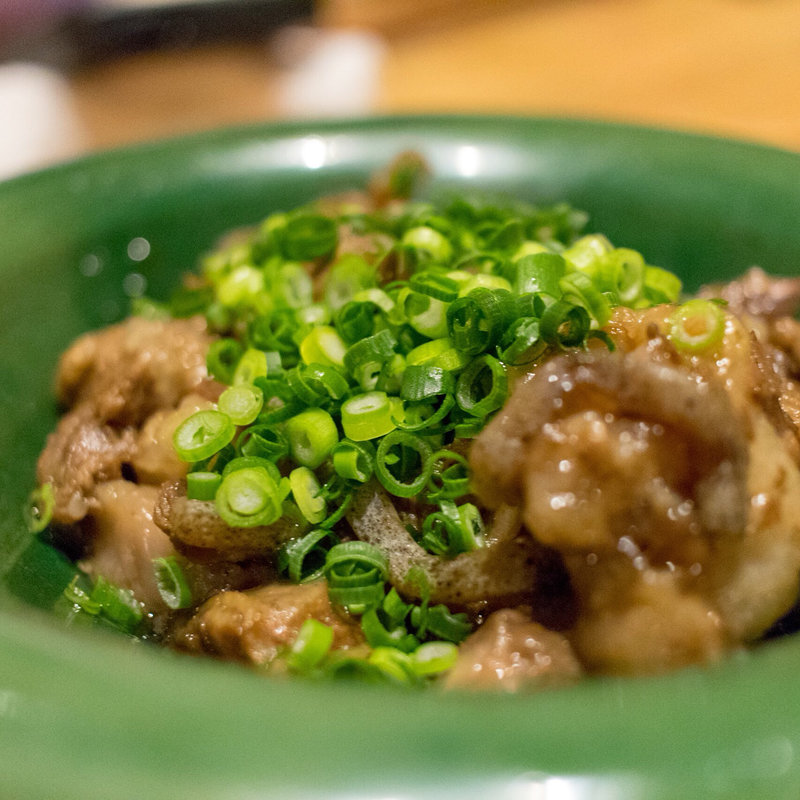 すじポン酢(創作鉄板焼 粉者本店)