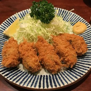 カキフライ定食(かつ善村上)