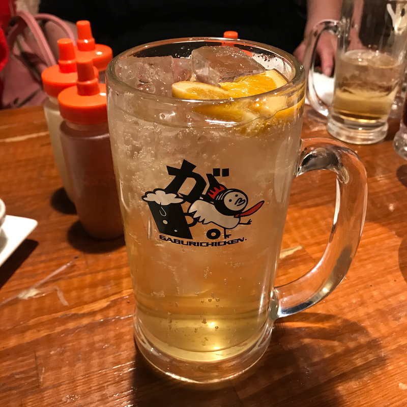 漬け込みハイボール オレンジ(骨付鳥、からあげ、ハイボール がブリチキン。栄店)
