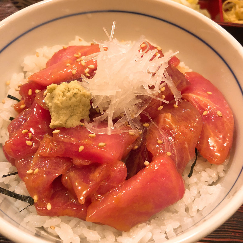 まぐろ丼(ひよく割勘亭)