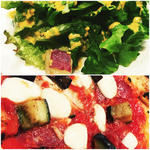 サラミと茄子のピッツァ(PIZZA & WINE BAR ENTRATA)