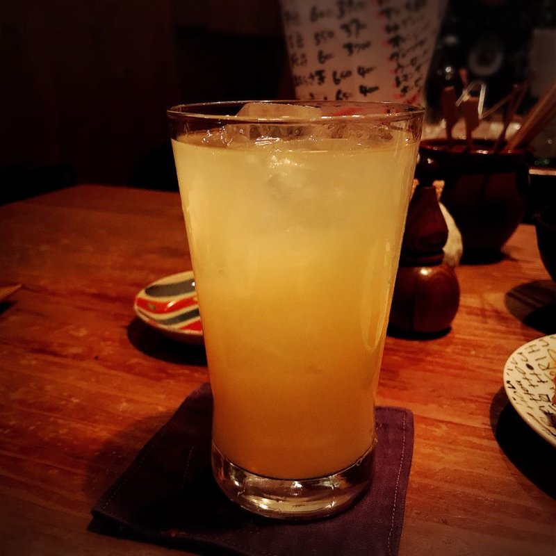 にごり梅酒（ソーダ割）(とり方)