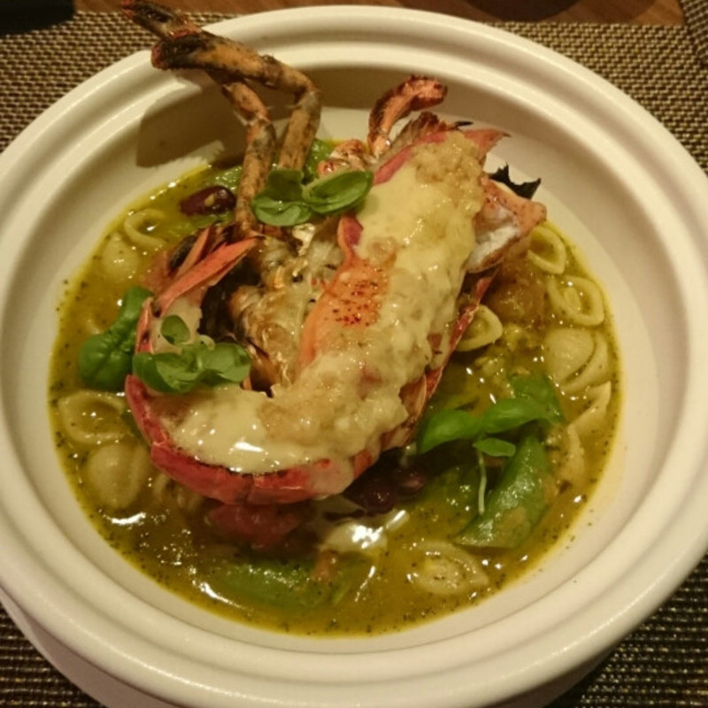 活ロブスターのグリル( 「メトロポリタングリル」 ヒルトン東京 )