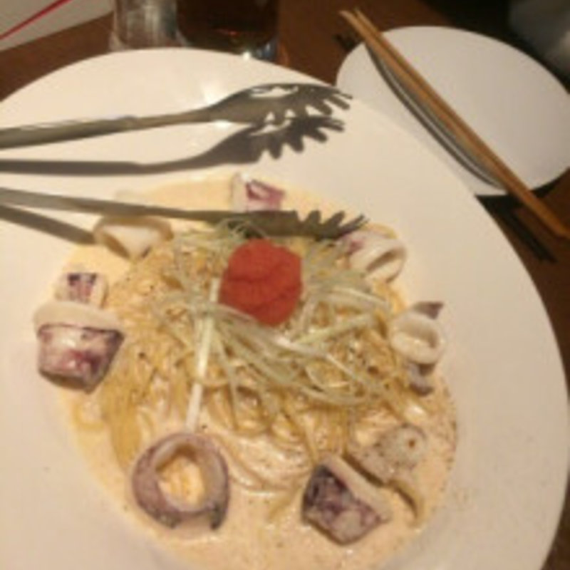 イカと明太子のクリームパスタ(The Party 今泉)