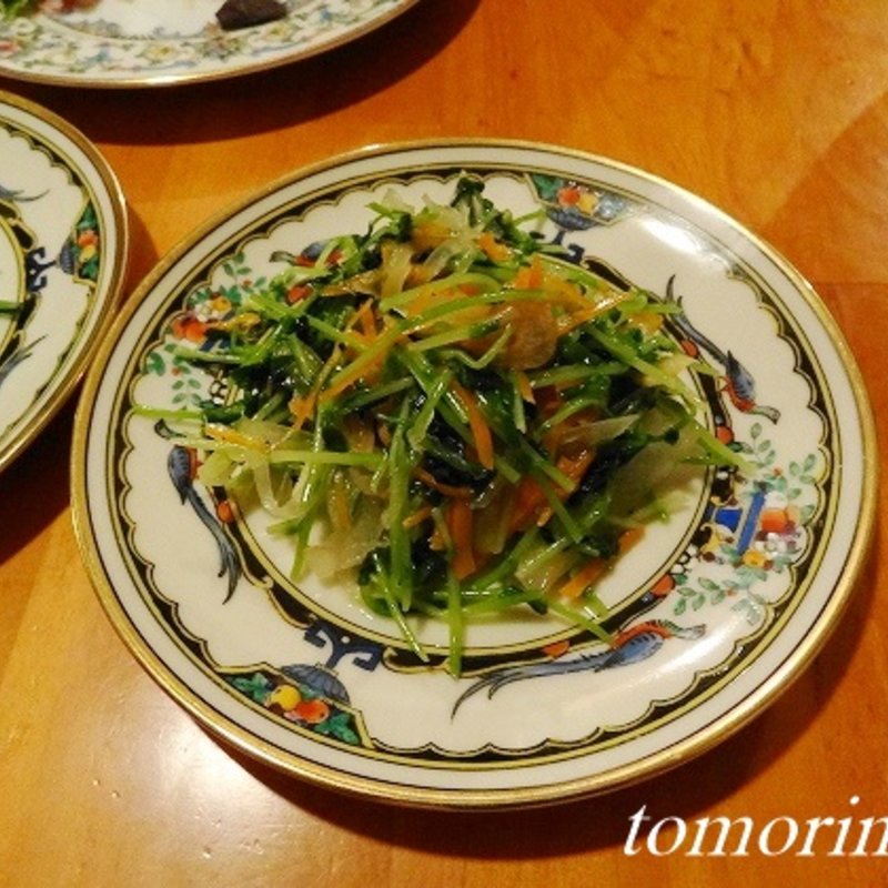 豆苗のガーリック和え(10423 トシフミ)