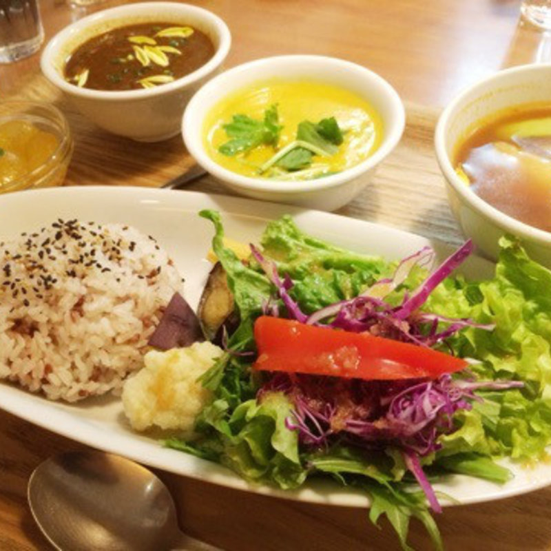 カレーセットに美肌スープ付き(10ZEN 品川店)