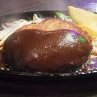 柔らかハンバーグ(1ポンドの ステーキ ハンバーグ タケル 福島店)
