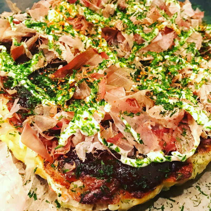 お好み焼定食(京焼 ねぎ美人亭 （ねぎびじんてい）)