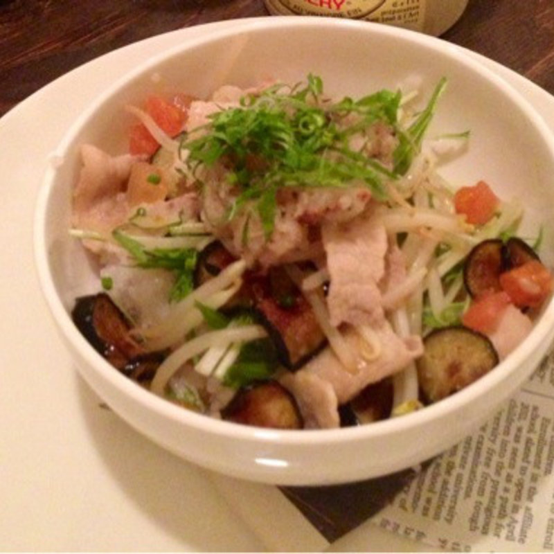 揚げナスとゆで豚の梅おろしごはん(a.baku （ア バク 【旧店名】Granma's Kitchen! DELICA）)