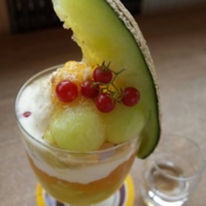 王様メロンパフェ(＋ブランデー)(adito)