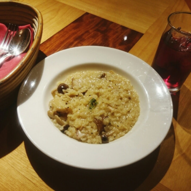 ポルチーニ茸が入ったリゾット(マーケットレストランAGIO 新宿店)
