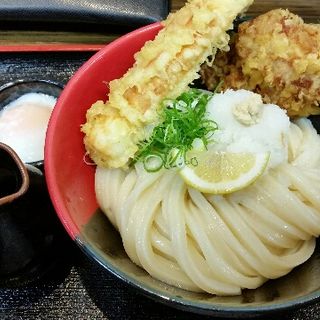 竹鶏天ぶっかけ 冷(極楽うどん Ah−麺)