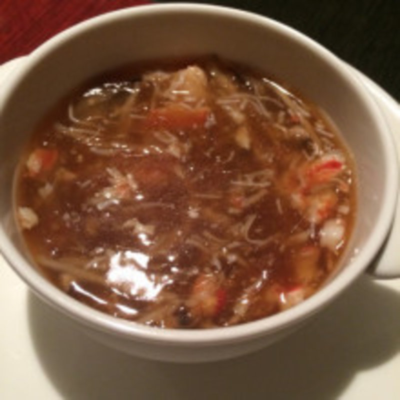 上海蟹味噌入りフカヒレスープ(創作中国料理 AKA)
