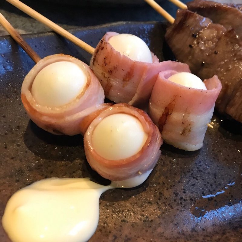 うずらベーコン(八剣伝　原田店)