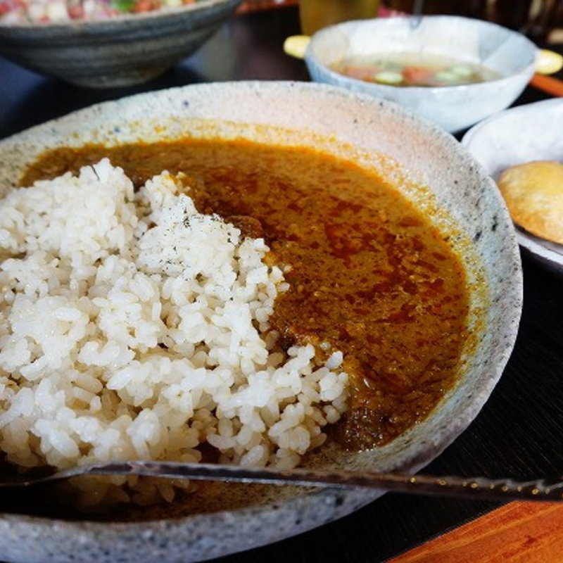 ひきにくのスパイスカレー(amandon アマンドン)