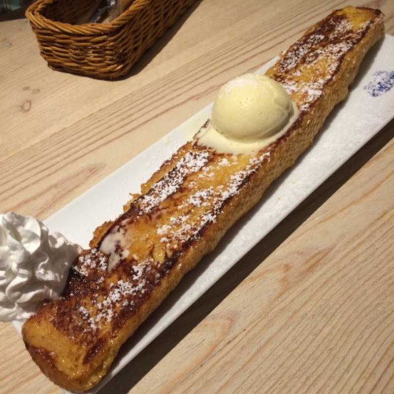 30cmフレンチトースト(バニラアイス添え)(AMTcafe)
