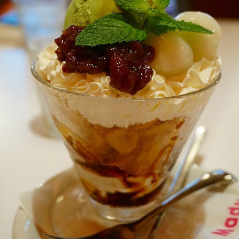 抹茶白玉パフェ(あそこ)