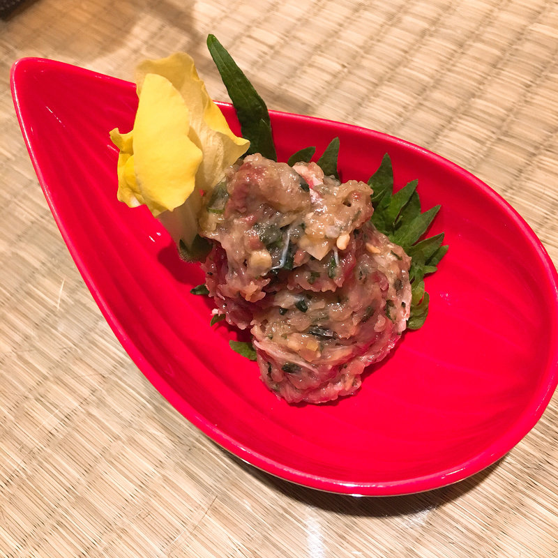 寒ブリのなめろう(十番右京 恵比寿店)