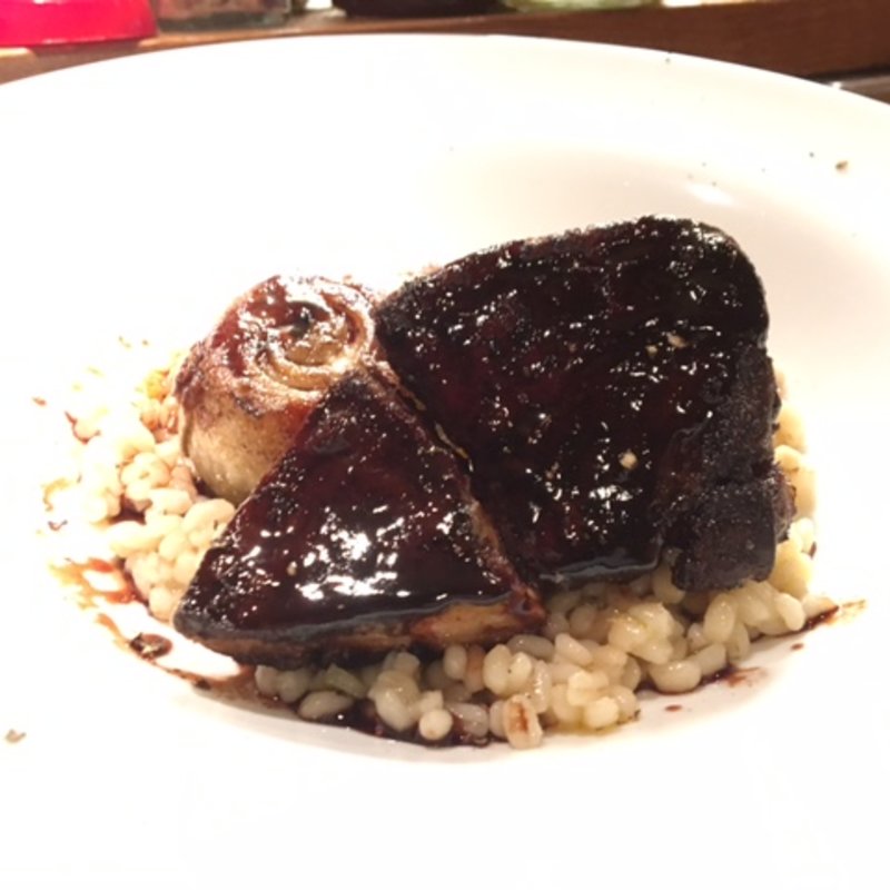 フォアグラと穴子のソテー(Bar GONZA)