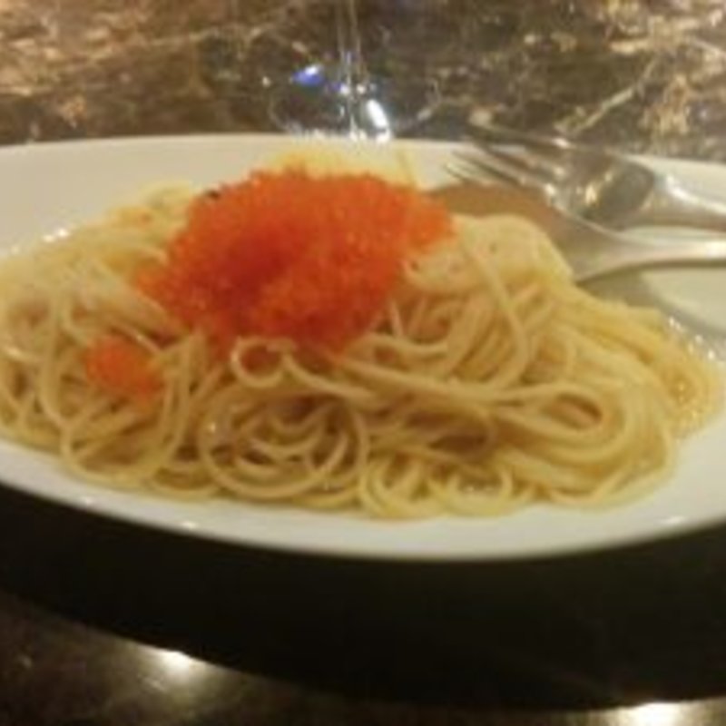 とびこのペペロンチーノ大盛り(ITARIAN BAR BARACCA)