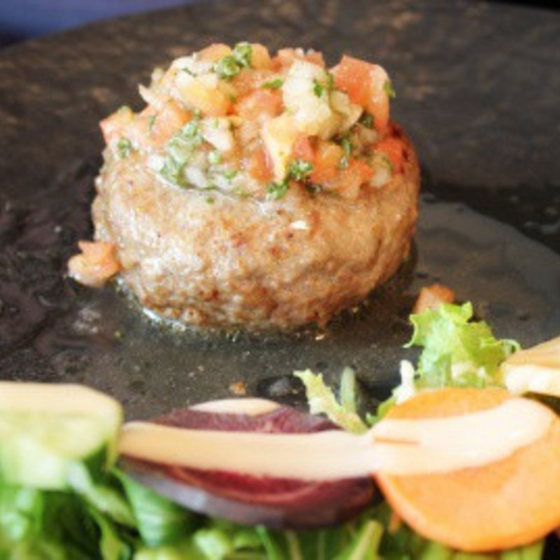 A5和牛ハンバーグステーキランチ(肉キッチン BOICHI 八丁堀入船店)